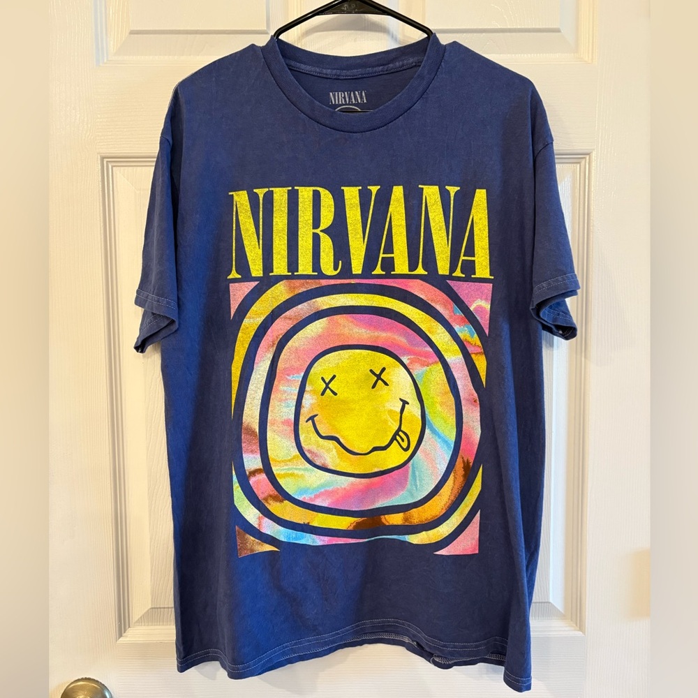 Officially Licensed Nirvana Band Tee- Unisex Large